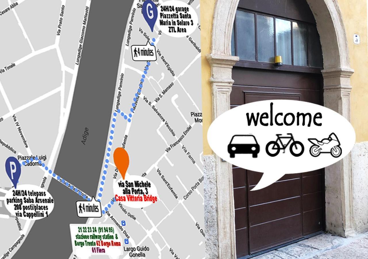 Casa Vittoria Bridge Panzió Verona Kültér fotó